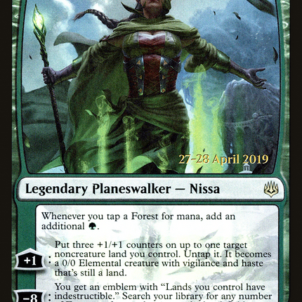 Nissa, Who Shakes the World [War of the Spark Promos] Prerelease Foil