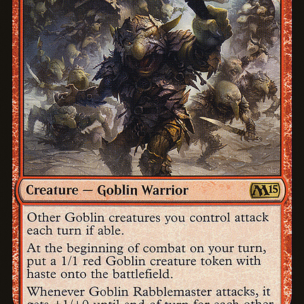 Goblin Rabblemaster [Magic 2015]