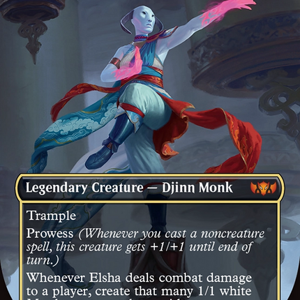 Elsha, Threefold Master (Borderless) [Commander: Tarkir: Dragonstorm]