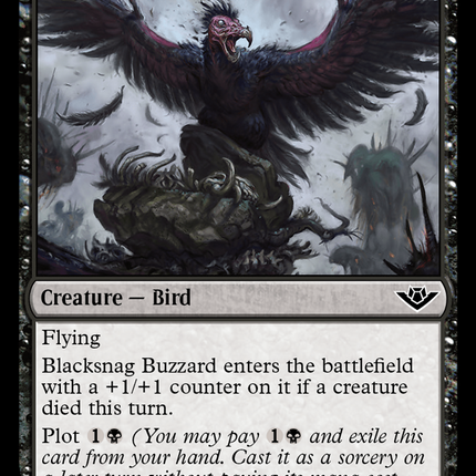 Blacksnag Buzzard [Outlaws of Thunder Junction] Foil