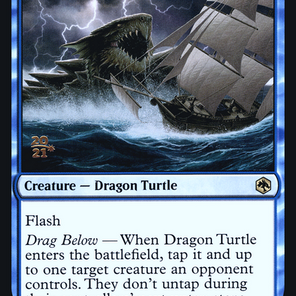 Dragon Turtle [Adventures in the Forgotten Realms Promos] Prerelease Foil