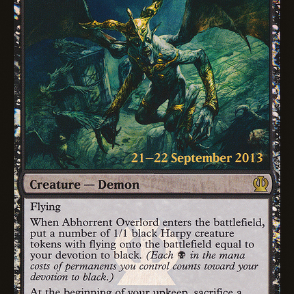 Abhorrent Overlord [Theros Promos] Prerelease Foil