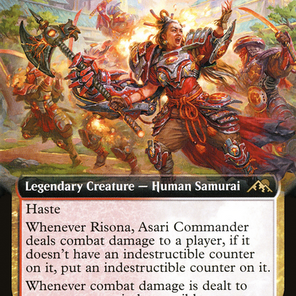Risona, Asari Commander (Extended Art) [Kamigawa: Neon Dynasty]