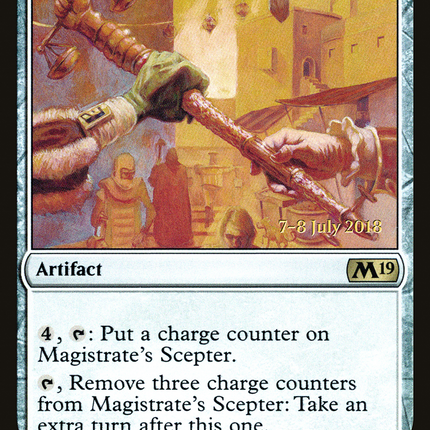 Magistrate's Scepter [Core Set 2019 Promos] Prerelease Foil