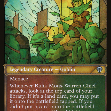 Rulik Mons, Warren Chief (Showcase) [Dominaria United] Textured Foil