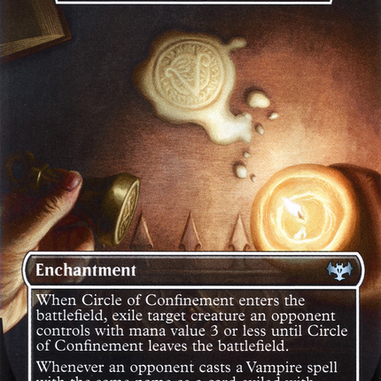 Circle of Confinement - Van Helsing's Holy Ward  (Borderless) [Innistrad: Crimson Vow]