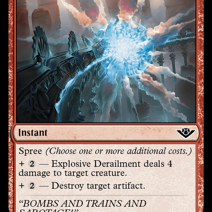 Explosive Derailment [Outlaws of Thunder Junction] Foil