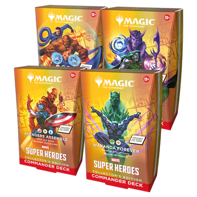 Marvel Super Heroes: Commander - Commander Deck: Collector's Edition - Set Of 4