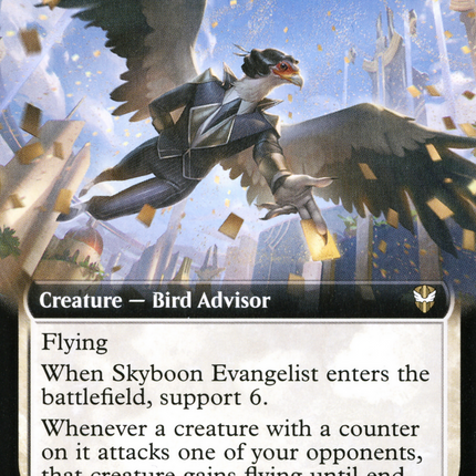Skyboon Evangelist (Extended Art) [New Capenna Commander]