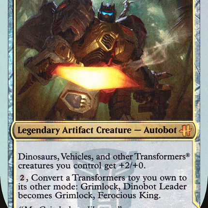 Grimlock, Dinobot Leader // Grimlock, Ferocious King [HasCon 2017] Foil