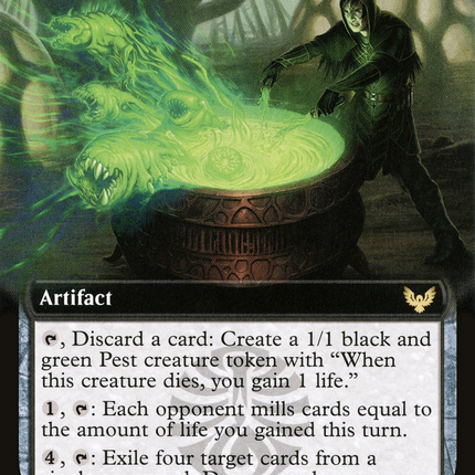 Pestilent Cauldron // Restorative Burst (Extended Art) [Strixhaven: School of Mages]