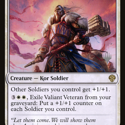 Valiant Veteran [Dominaria United Promos]