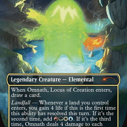 Omnath, Locus of Creation (Borderless) [Secret Lair Drop] Foil