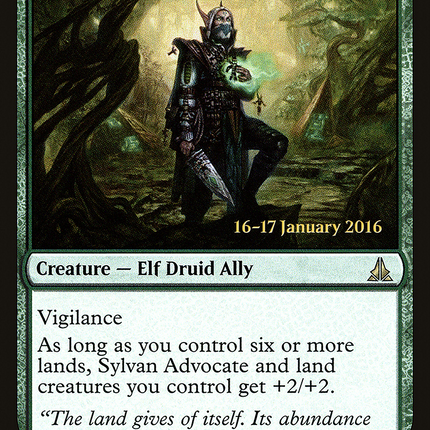 Sylvan Advocate [Oath of the Gatewatch Promos] Prerelease Foil