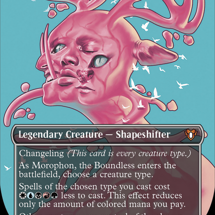 Morophon, the Boundless (Borderless) [Commander Masters] Textured Foil