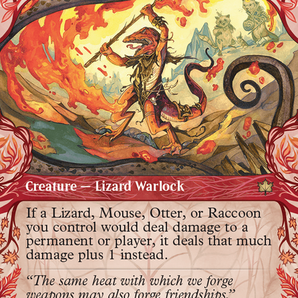 Valley Flamecaller (Showcase) [Bloomburrow] Foil