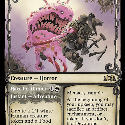 Devouring Sugarmaw // Have for Dinner (Showcase) [Wilds of Eldraine]