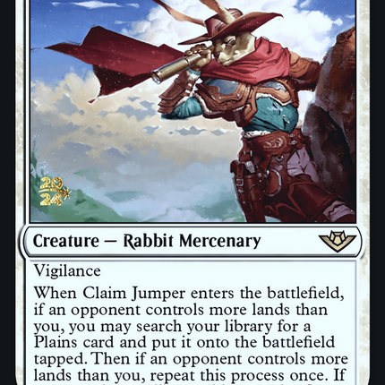 Claim Jumper [Outlaws of Thunder Junction Promos] Prerelease Foil