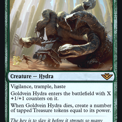 Goldvein Hydra [Outlaws of Thunder Junction Promos] Prerelease Foil