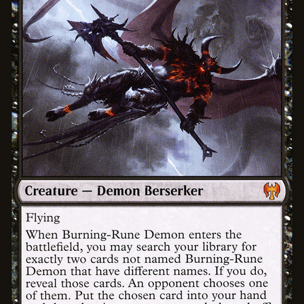 Burning-Rune Demon [Kaldheim]