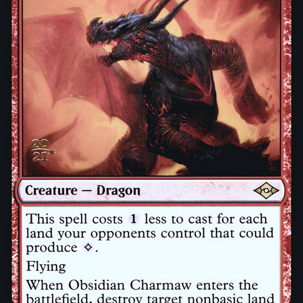 Obsidian Charmaw [Modern Horizons 2 Promos] Prerelease Foil
