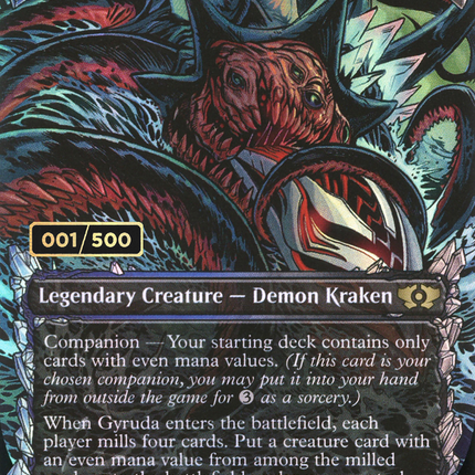 Gyruda, Doom of Depths (Showcase) (Borderless) [Multiverse Legends] Serialized Foil