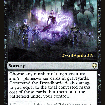Command the Dreadhorde [War of the Spark Promos] Prerelease Foil