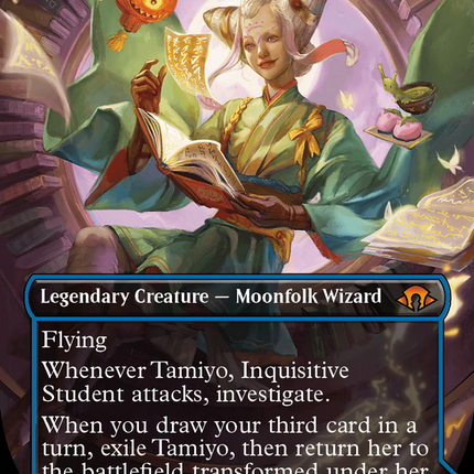 Tamiyo, Inquisitive Student // Tamiyo, Seasoned Scholar (Borderless) [Modern Horizons 3] Textured Foil