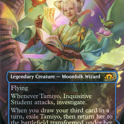 Tamiyo, Inquisitive Student // Tamiyo, Seasoned Scholar (Borderless) [Modern Horizons 3] Textured Foil