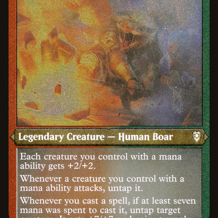 Raggadragga, Goreguts Boss [Commander Legends: Battle for Baldur's Gate] Etched Foil
