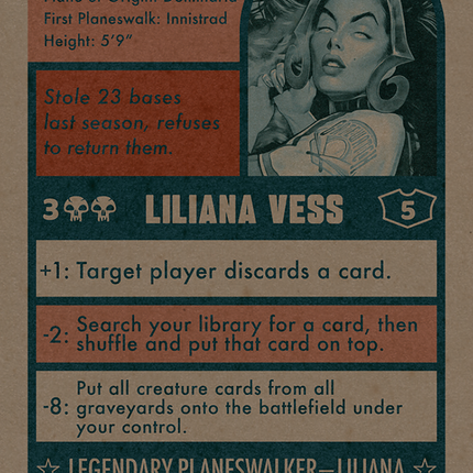 Liliana Vess // Liliana Vess (Full Art) (Borderless) [Secret Lair Drop]
