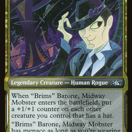 "Brims" Barone, Midway Mobster (Showcase) [Unfinity] Galaxy Foil