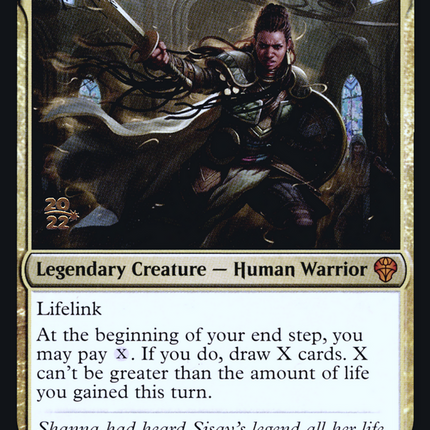 Shanna, Purifying Blade [Dominaria United Promos] Prerelease Foil