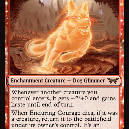 Enduring Courage [Duskmourn: House of Horror] Foil