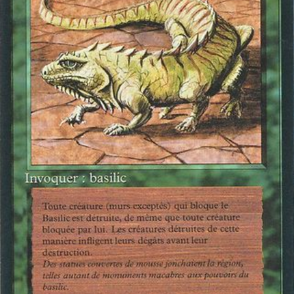 Thicket Basilisk - Basilic des halliers  [Foreign Black Border]