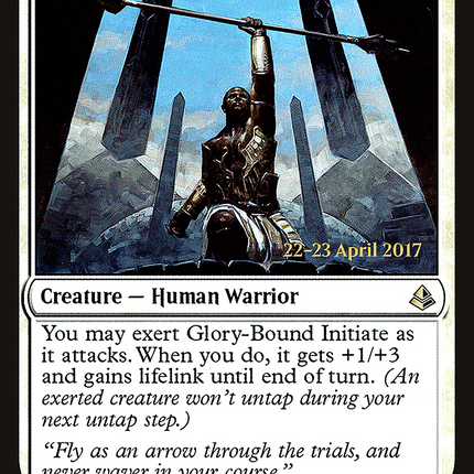 Glory-Bound Initiate [Amonkhet Promos] Prerelease Foil