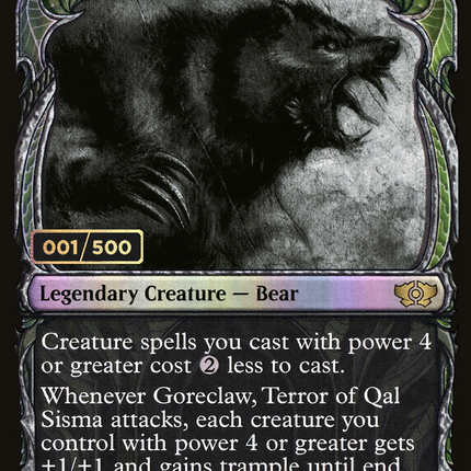 Goreclaw, Terror of Qal Sisma (Showcase) [Multiverse Legends] Serialized Foil