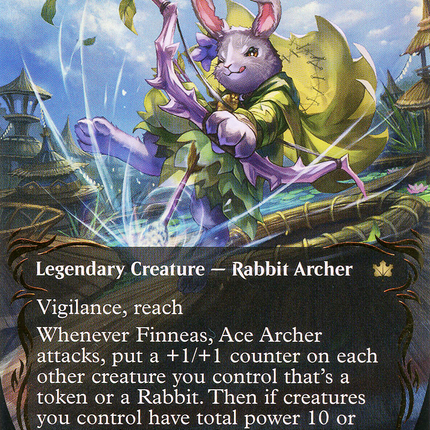 Finneas, Ace Archer (Showcase) (Borderless) [Bloomburrow] Raised Foil