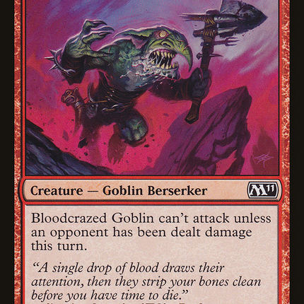 Bloodcrazed Goblin [Magic 2011]