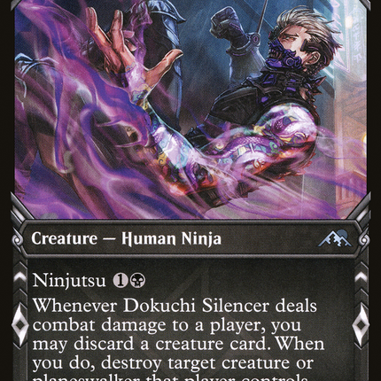 Dokuchi Silencer (Showcase) [Kamigawa: Neon Dynasty]
