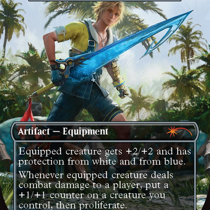 Sword of Truth and Justice - Tidus's Brotherhood Sword  (Borderless) [Secret Lair Drop]