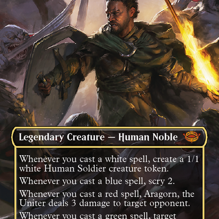 Aragorn, the Uniter (Borderless) [The Lord of the Rings: Tales of Middle-earth]