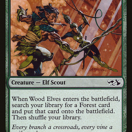 Wood Elves [Duel Decks Anthology: Elves vs. Goblins] Foil