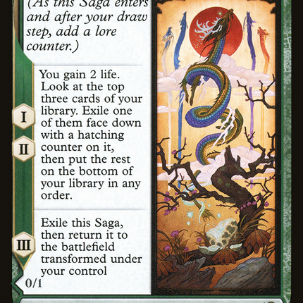 The Dragon-Kami Reborn // Dragon-Kami's Egg (Extended Art) [Kamigawa: Neon Dynasty]