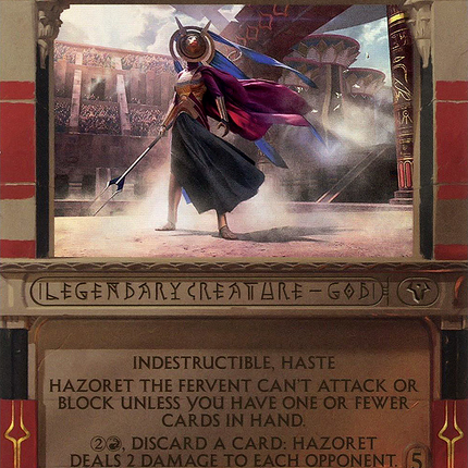 Hazoret the Fervent (Borderless) [Amonkhet Invocations] Foil
