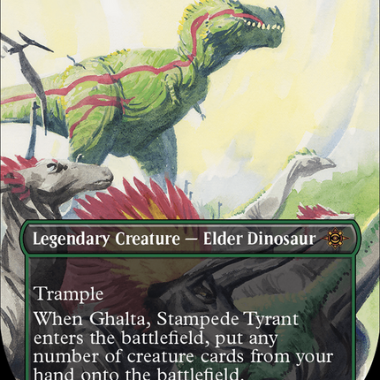 Ghalta, Stampede Tyrant (Borderless) [The Lost Caverns of Ixalan]