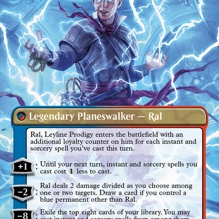 Ral, Monsoon Mage // Ral, Leyline Prodigy (Borderless) [Modern Horizons 3] Textured Foil