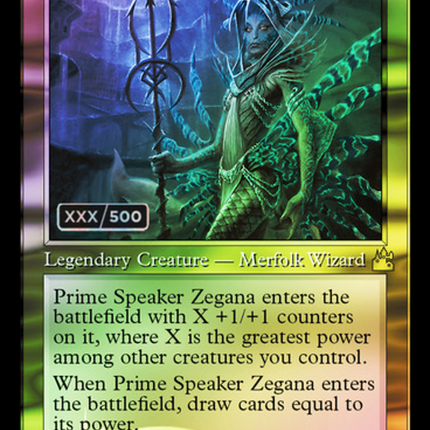 Prime Speaker Zegana (Retro) [Ravnica Remastered] Serialized Foil