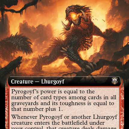 Pyrogoyf (Extended Art) [Modern Horizons 3 Commander] Foil