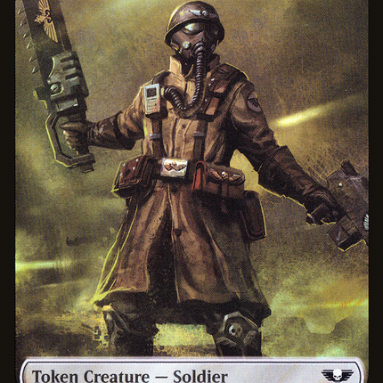 Soldier [Warhammer 40,000 Tokens] Surge Foil